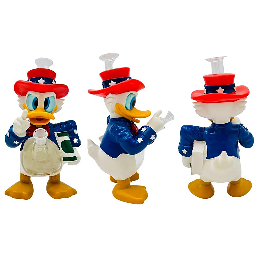 Dona Duck Silicone Waterpipe (H474) | 10.5 inches | Assorted Colors product image