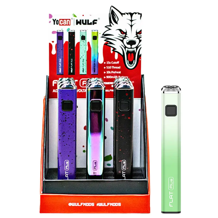 YOCAN x Wulf FLAT PLUS Cartridge Vaporizer | 9 Count Display product image