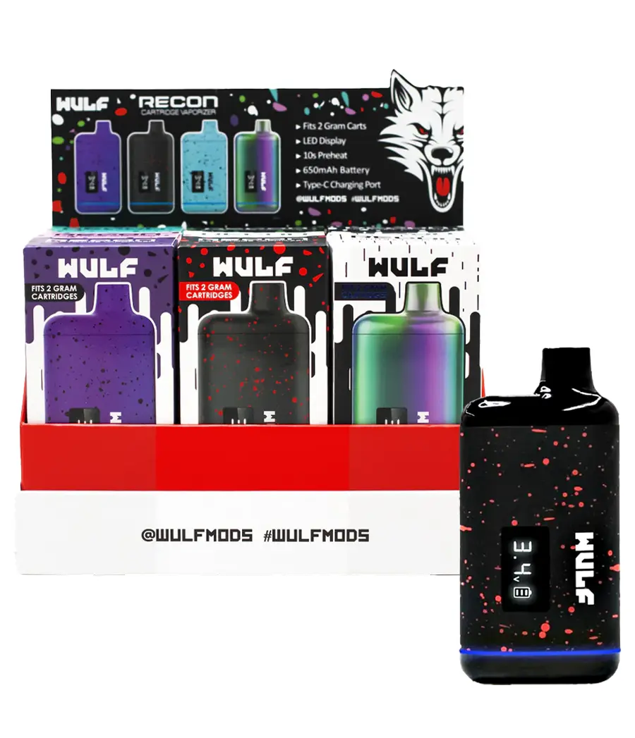 Wulf RECON Cartridge Vaporizer | 9 Count Display product image