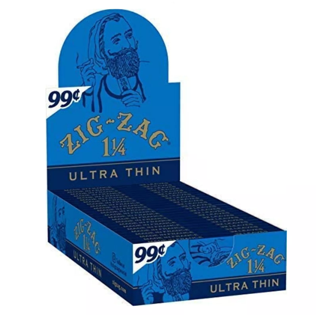 Zig Zag Ultra Thin Rolling Papers ($0.99) | 11/4 Size | 24 Count Display product image