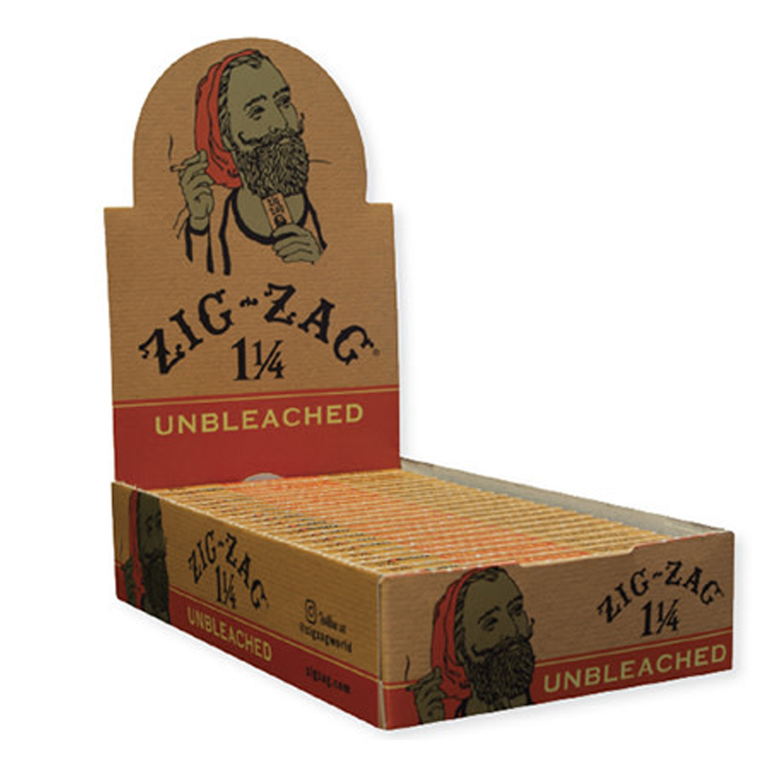 Zig Zag Ultra Thin Unbleached Rolling Papers | 11/4 Size | 24 Count Display product image