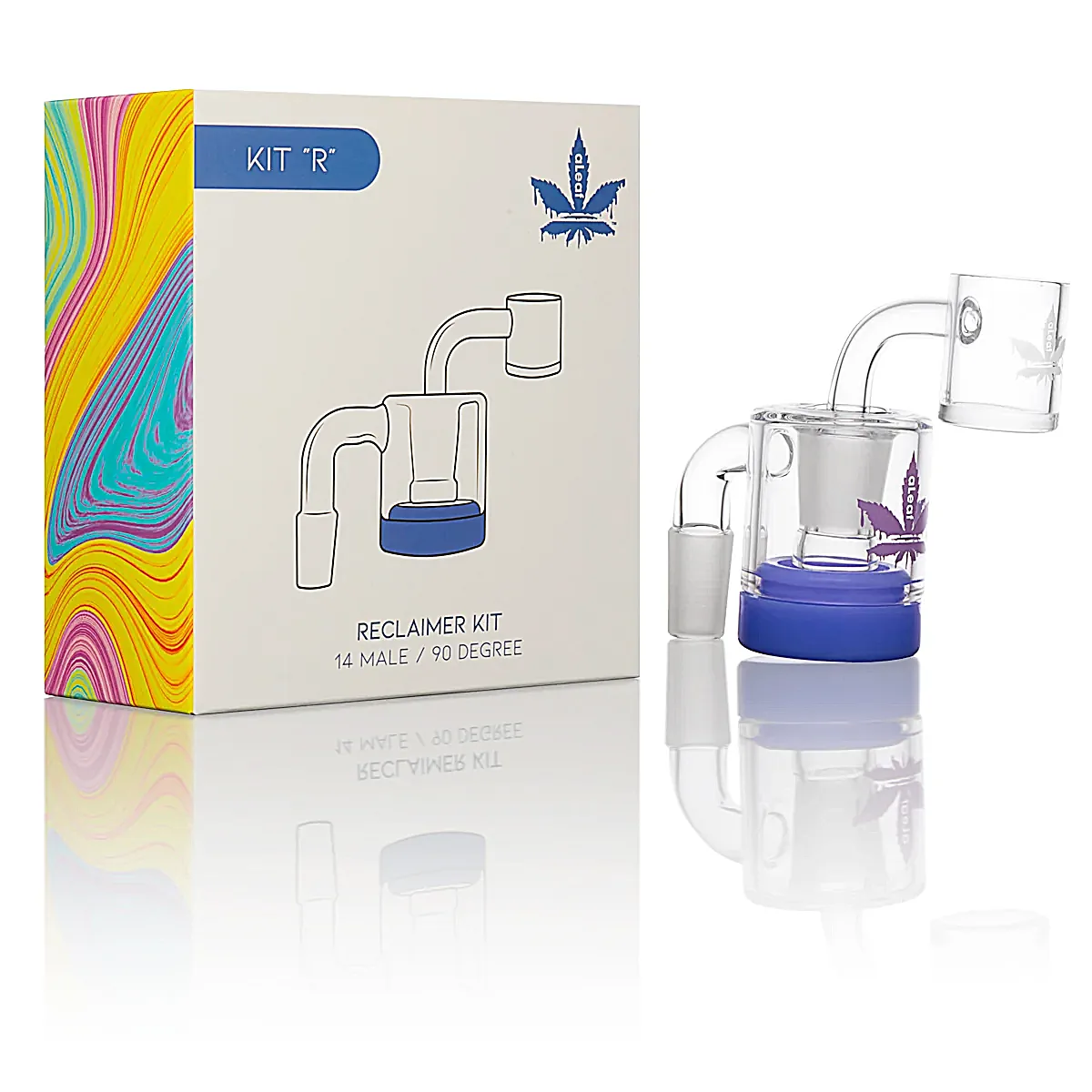 ALEAF Reclaimer Kit 90 Degree (ALD1024BL) | 14mm | Male | Assorted Colors - image 1 of 4