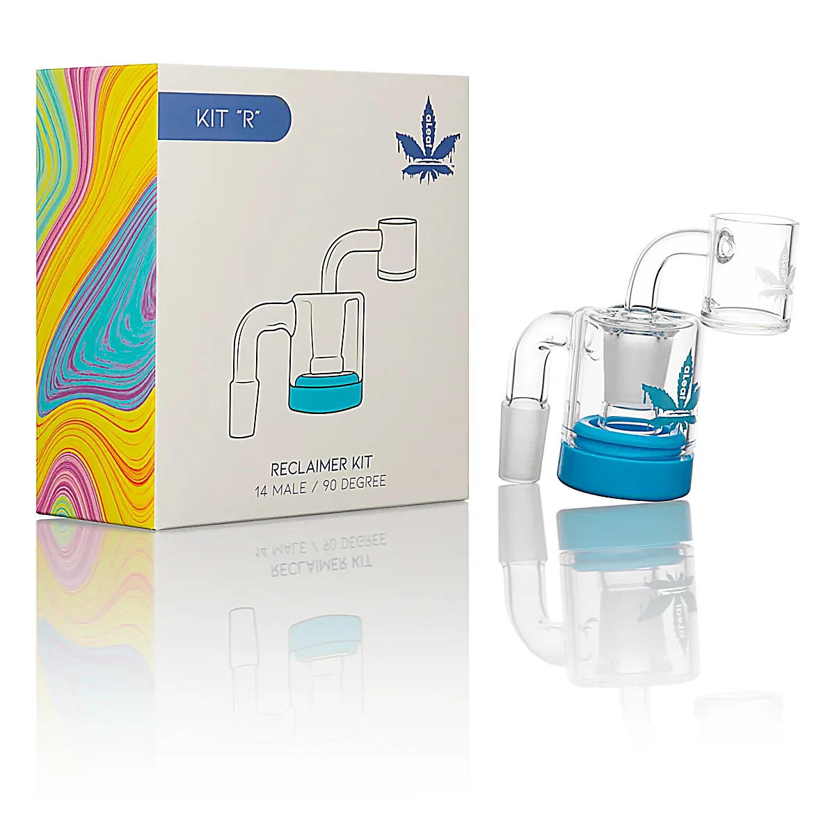 ALEAF Reclaimer Kit 90 Degree (ALD1024BL) | 14mm | Male | Assorted Colors - image 2 of 4