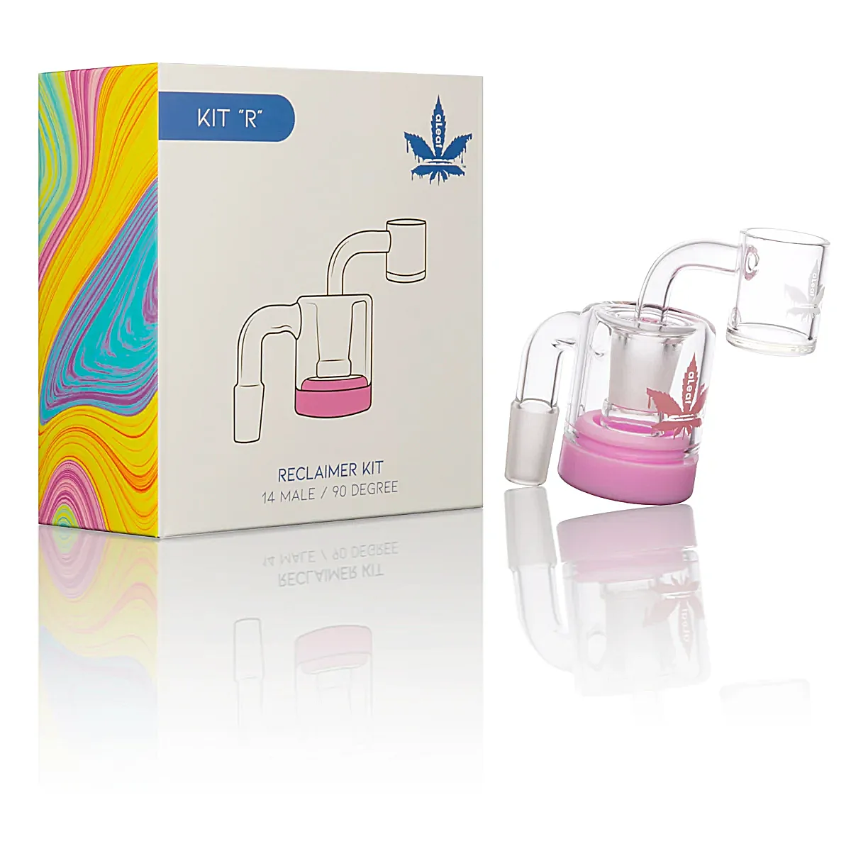ALEAF Reclaimer Kit 90 Degree (ALD1024BL) | 14mm | Male | Assorted Colors - image 3 of 4