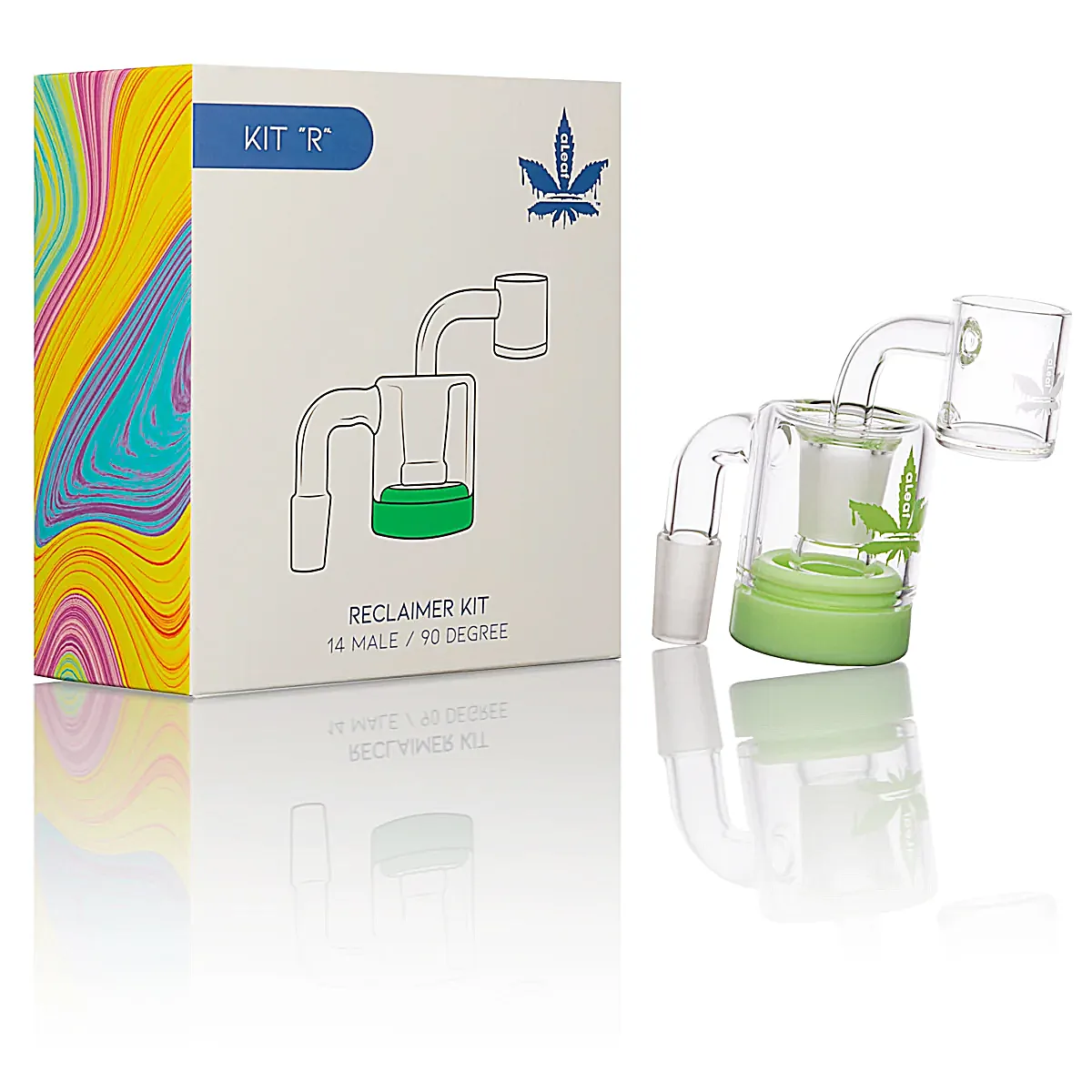 ALEAF Reclaimer Kit 90 Degree (ALD1024BL) | 14mm | Male | Assorted Colors - image 4 of 4