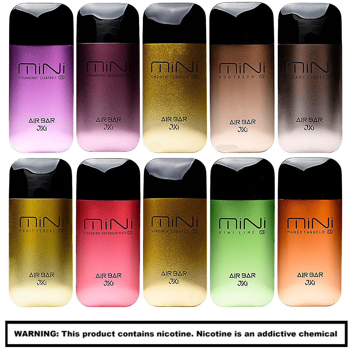Air Bar Mini Disposables | 5% Nicotine | 2000 Puffs | 10 Count Display product image
