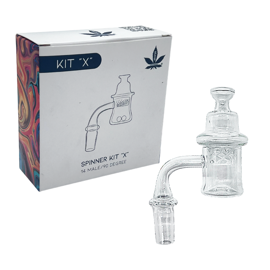 Aleaf Banger Spinner Kit "X-Widebase" with Two 6mm Terp Pearls (ALD-1004) | 14mm | Male product image
