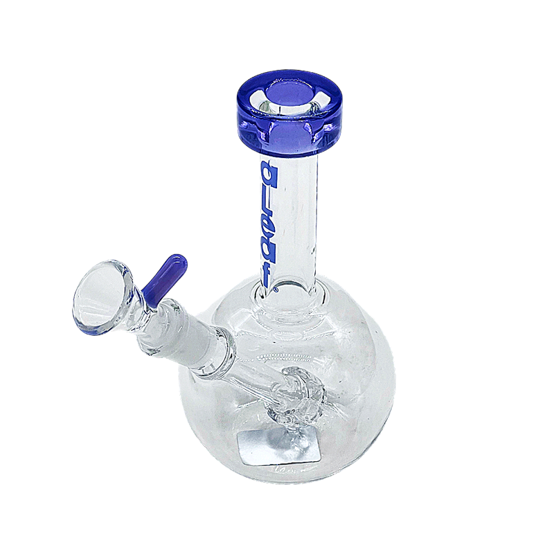 Aleaf Round Clear Waterpipe With Matrix Downstem (AL7001) | 6 inches | Assorted Colors product image