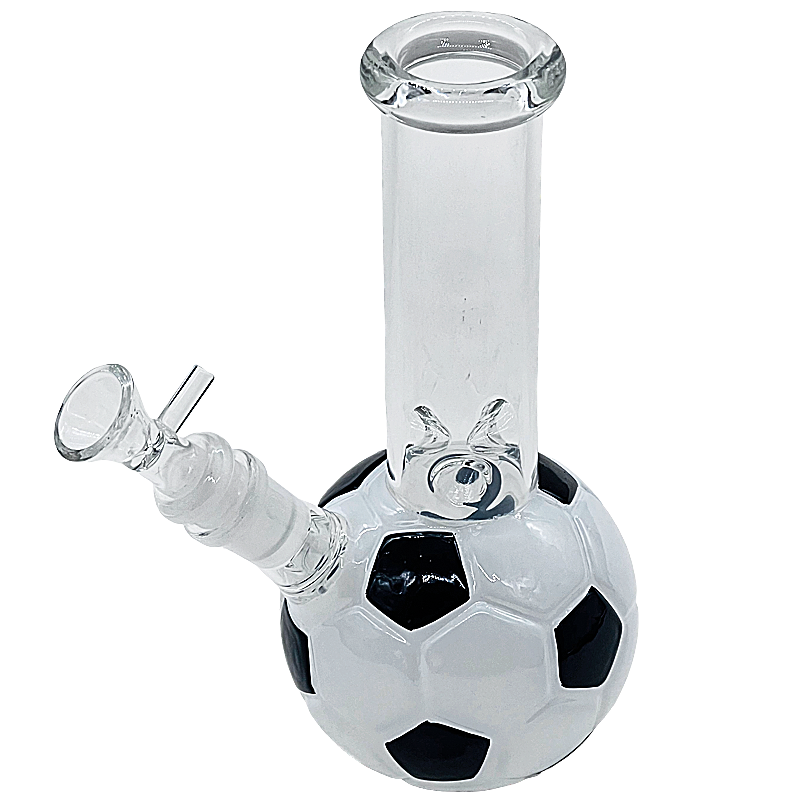 Black & White Football Waterpipe (WPQ295BW) | 8 inches  product image