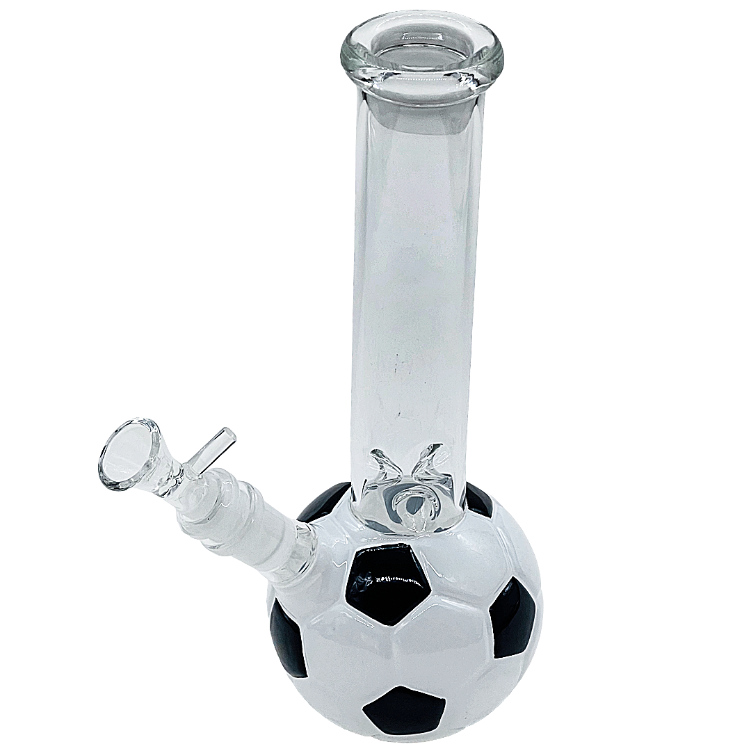 Black & White Football Waterpipe (WPQ296BW) | 10 inches  product image