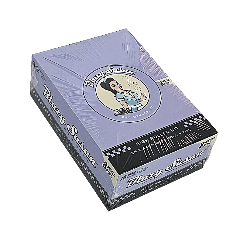 Blazy Susan Cones and Papers High Roller Kit | Purple | 8 Meter Roll | 16 Count Display product image