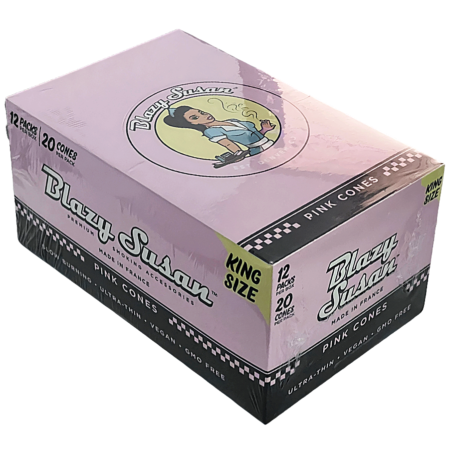 Blazy Susan Pink Cones | King Size | 12 Pack | 20 Count Display product image