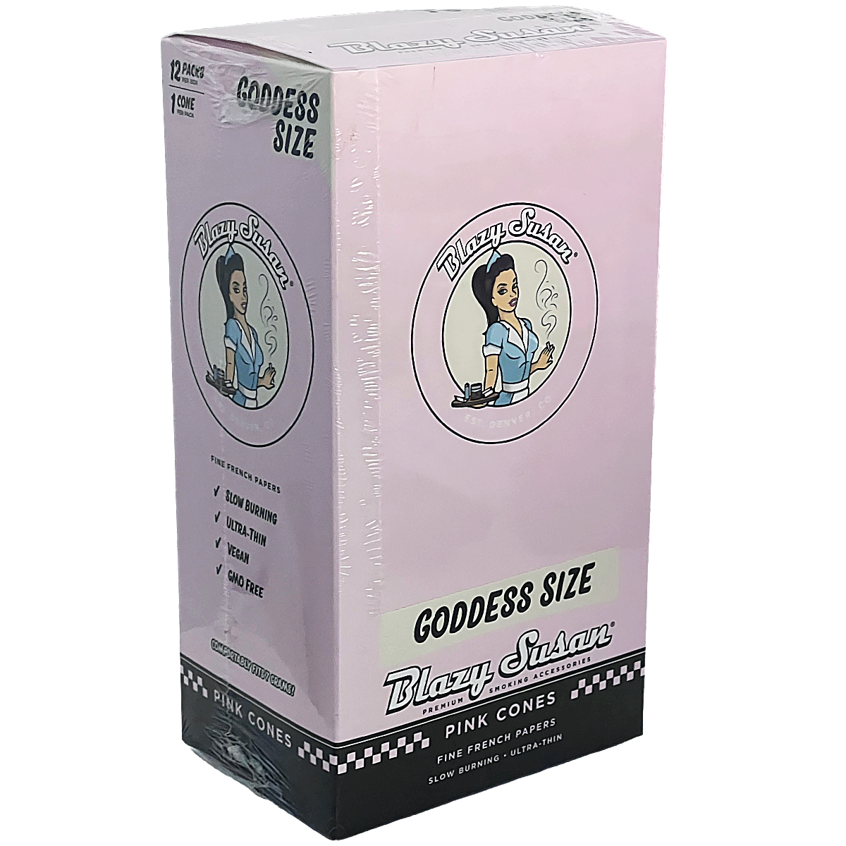 Blazy Susan Pink Cones | XL Goddess Size | 7 Grams | 12 Count Display product image