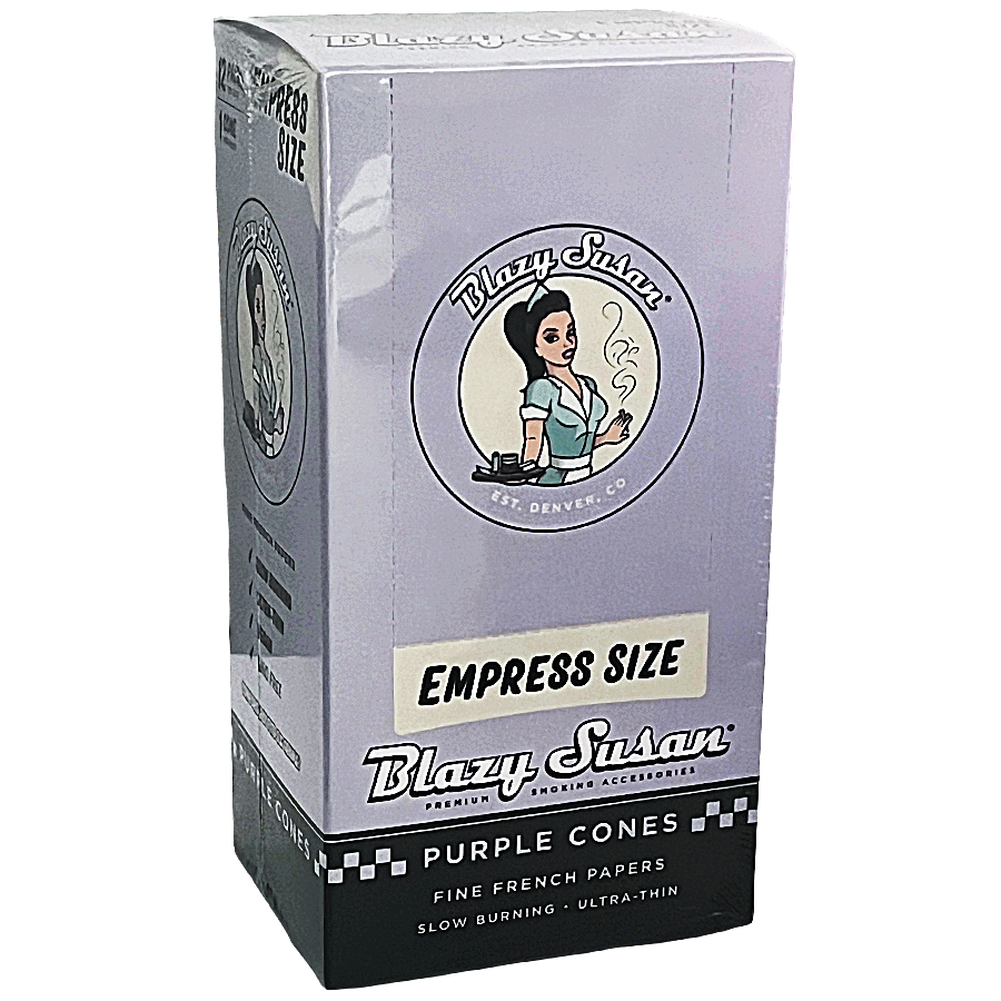 Blazy Susan Purple Cones | XL Empress Size | 3.5 Grams | 12 Count Display product image