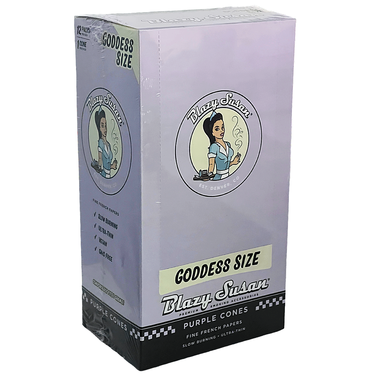 Blazy Susan Purple Cones | XL Goddess Size | 7 Grams | 12 Count Display product image