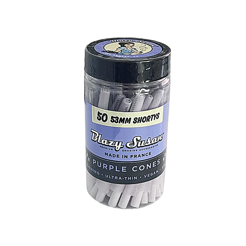 Blazy Susan Purple Shorty Cones | 53mm | 50 Count Jar product image