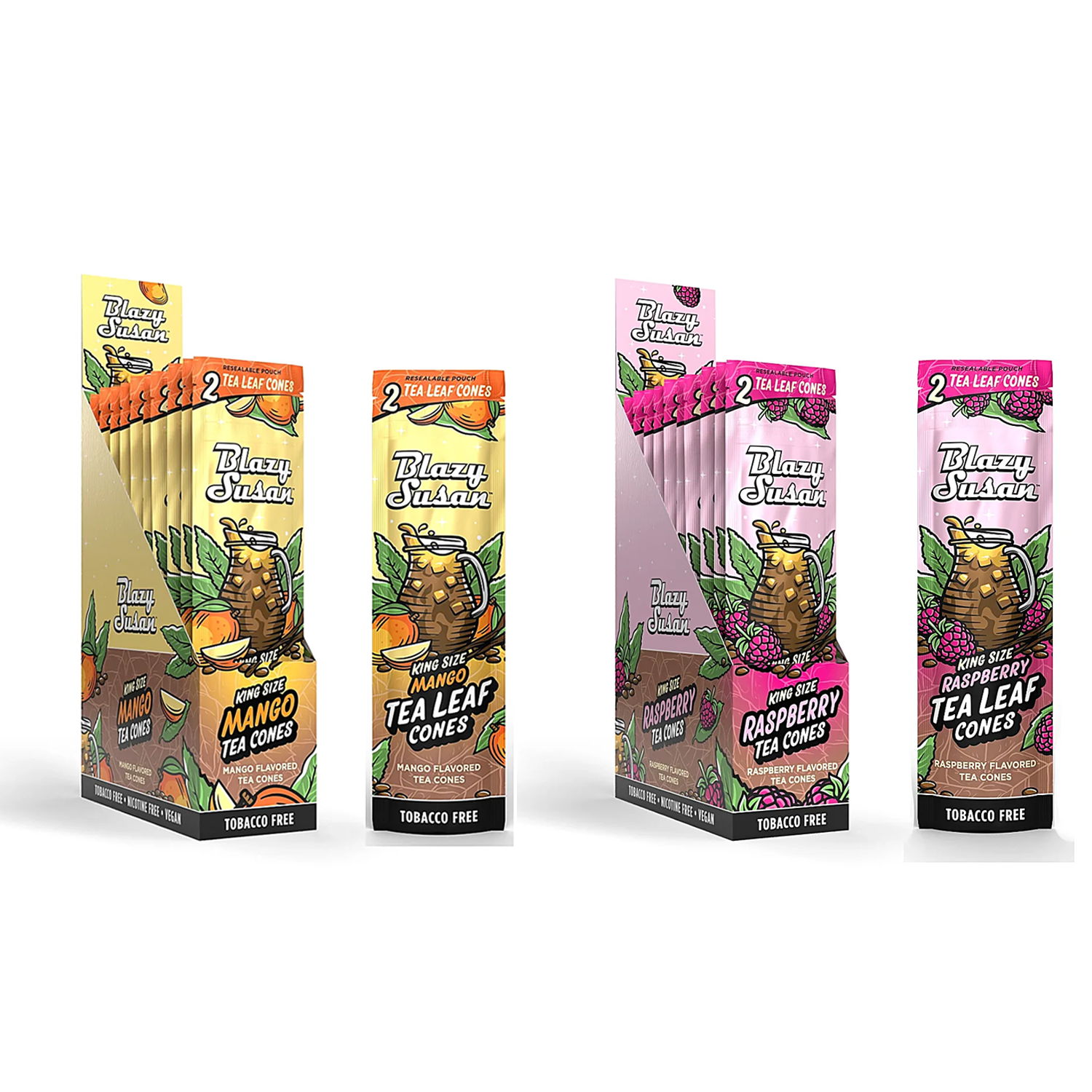 Blazy Susan Tea Cones | King Size | 2 Pack | 10 Count Display product image