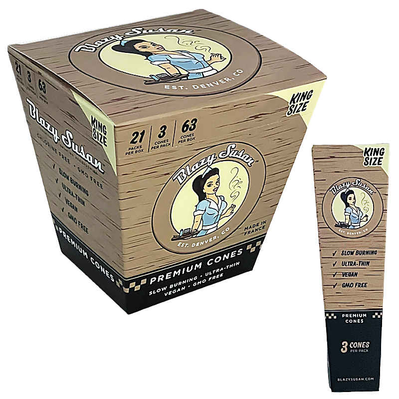 Blazy Susan Unbleached Cones | King Size | 21 Pack product image