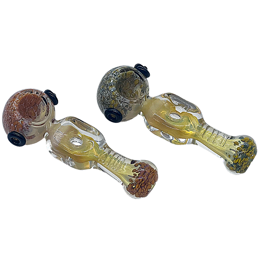 Bubble Design Head And Bottom Hammer Shaped Handpipe | 5 inches | Assorted Colors product image