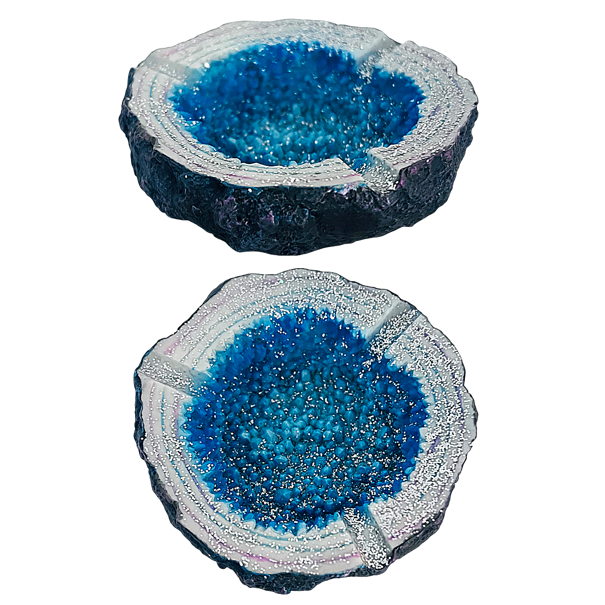 Ceramic Crystal Rock Design Ashtray (ASH211) | 5.5 inches product image