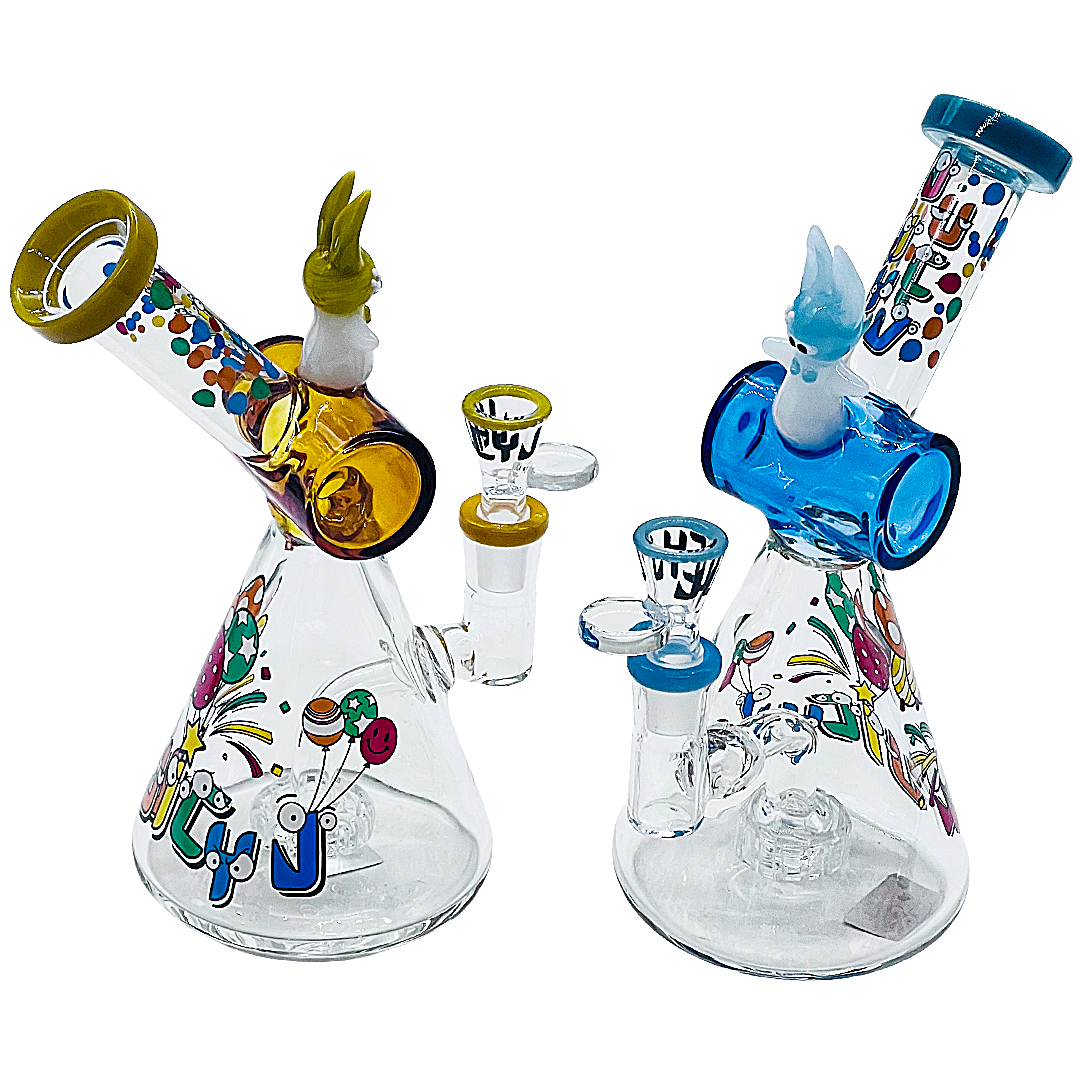 Cheech Juicy J Party Themed Microscopic Head Dome Based Waterpipe (JJ-1-6) | 10 inches | Assorted Designs - image 2 of 2