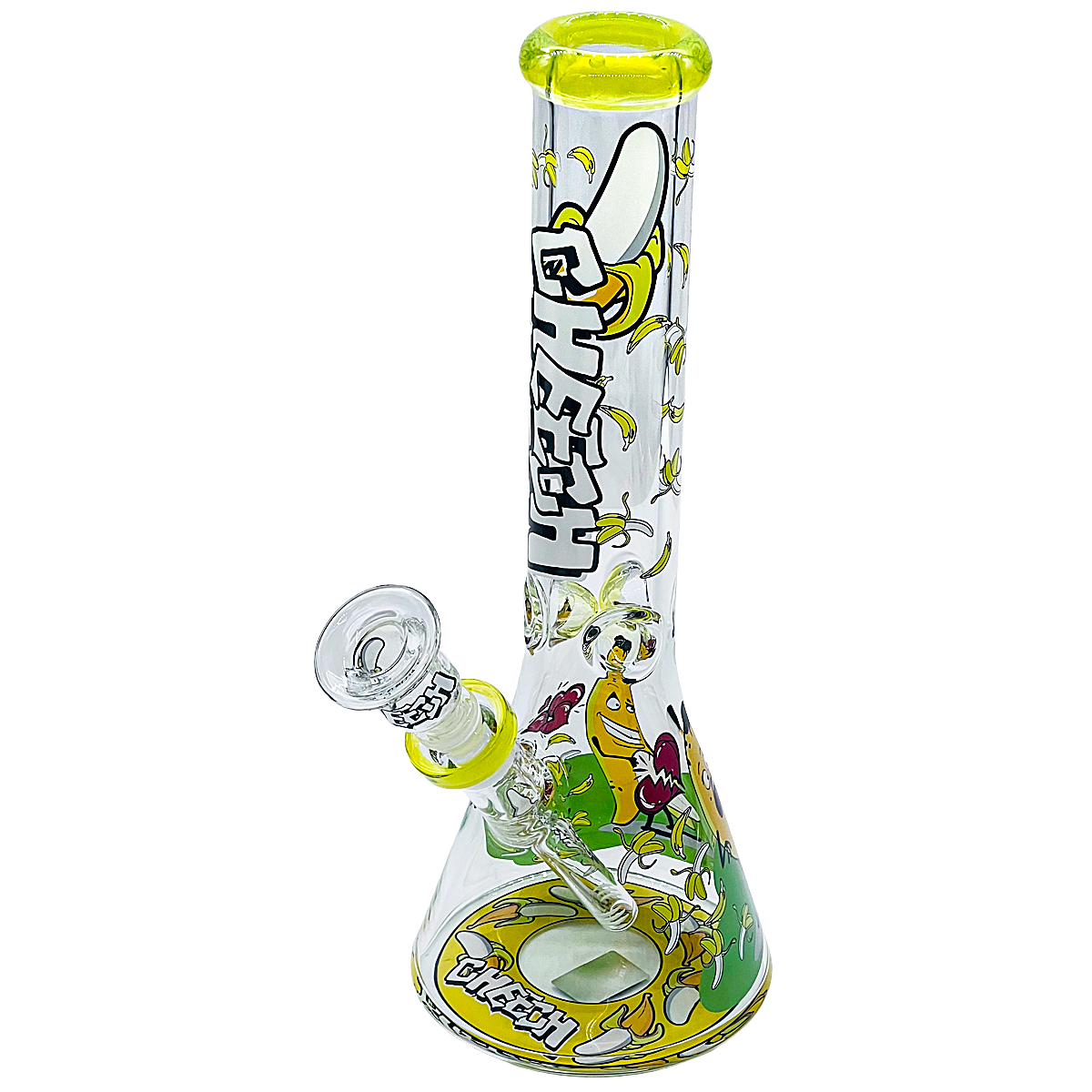 Cheech Peeled Banana Themed Heavy Beaker Waterpipe (CH-391) | 16 inches | Assorted Colors product image