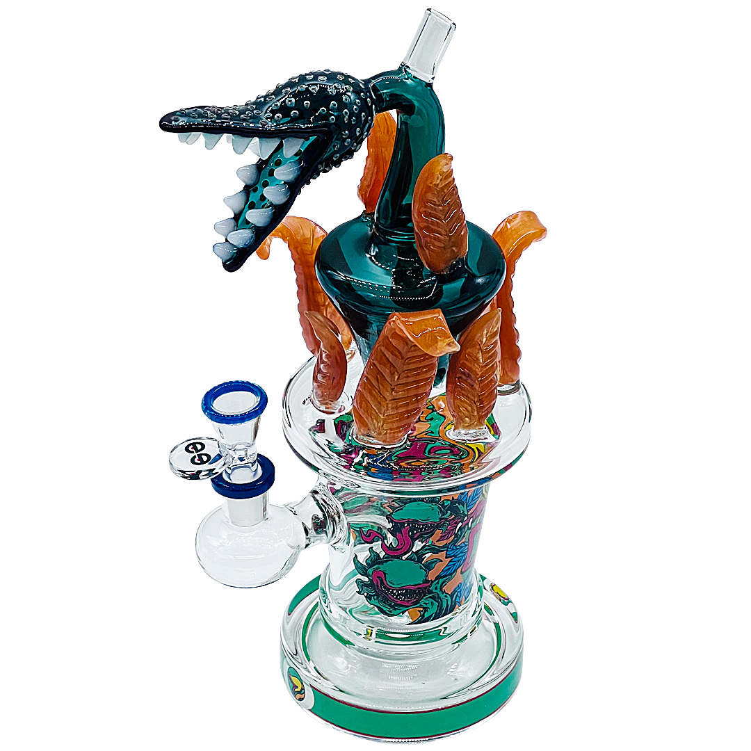 Cheech Savage Botanical Creature Design Trophy Shaped Waterpipe (CHE-430) | 11 inches | Assorted Colors product image