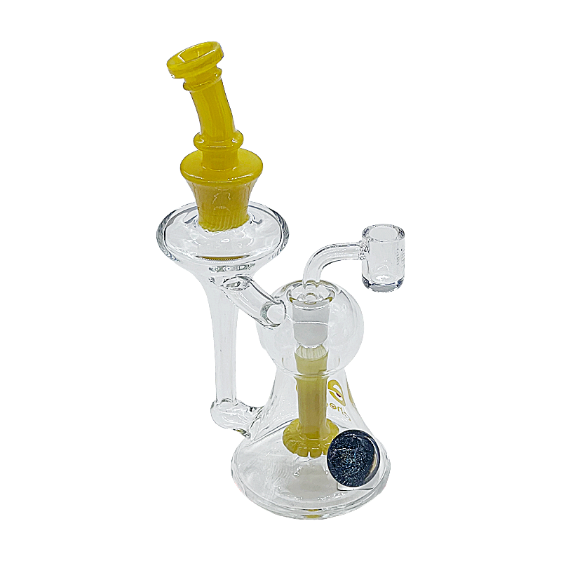 Cheech Sparkly Perc Hour Glass Shaped Waterpipe (CH-202) |10 inch | Assorted Colors - image 1 of 2