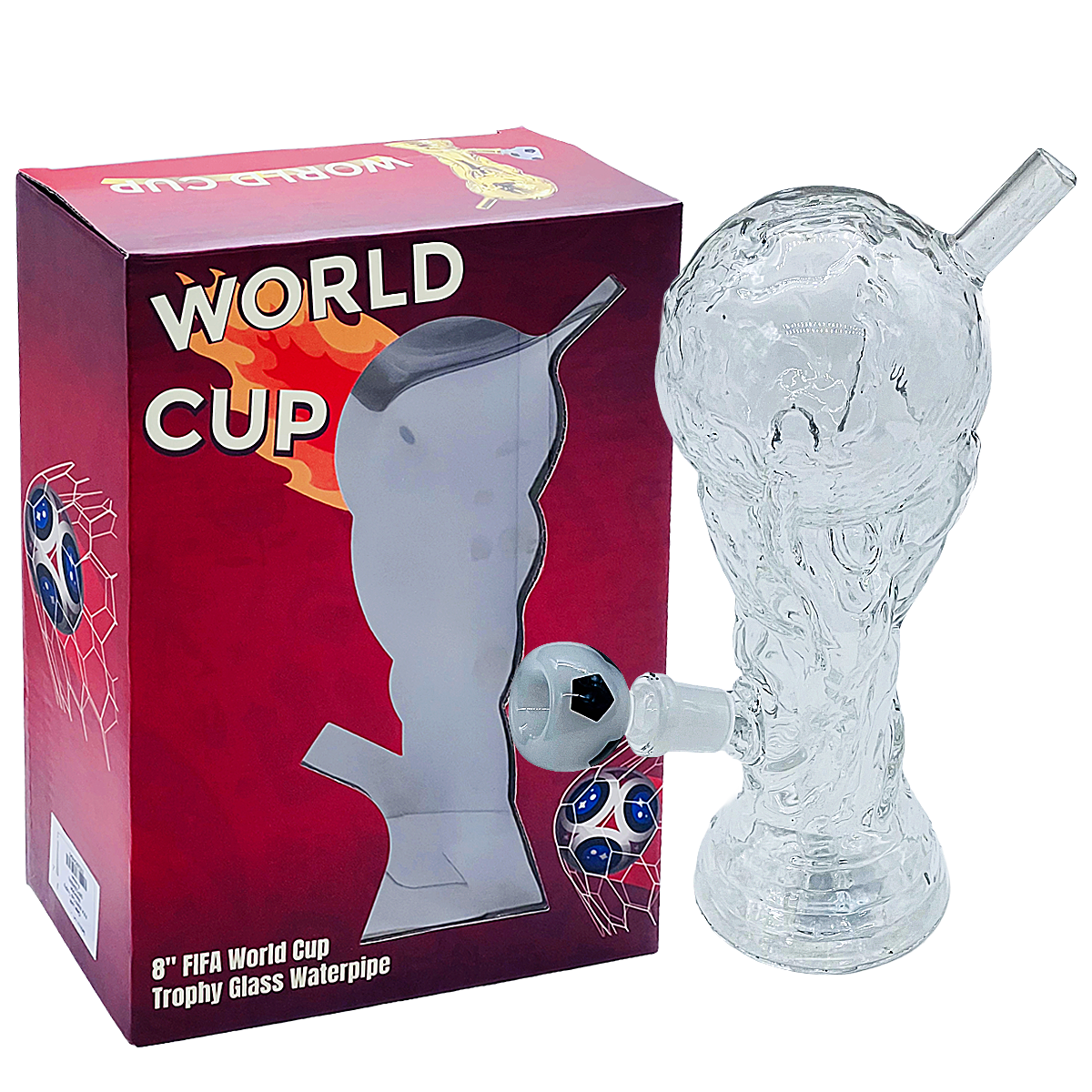 Clear Look FIFA World Cup Trophy Waterpipe (WPQ294BW) | 8 inches  product image