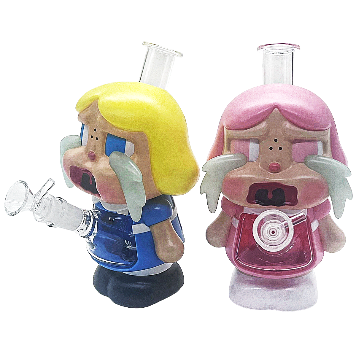 Cry Baby Silicone Waterpipe (WPST206) | 9 inches | Assorted Colors product image