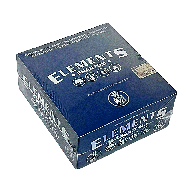 Elements Phantom Rolling Paper | King Size Slim | 50 Count Display product image