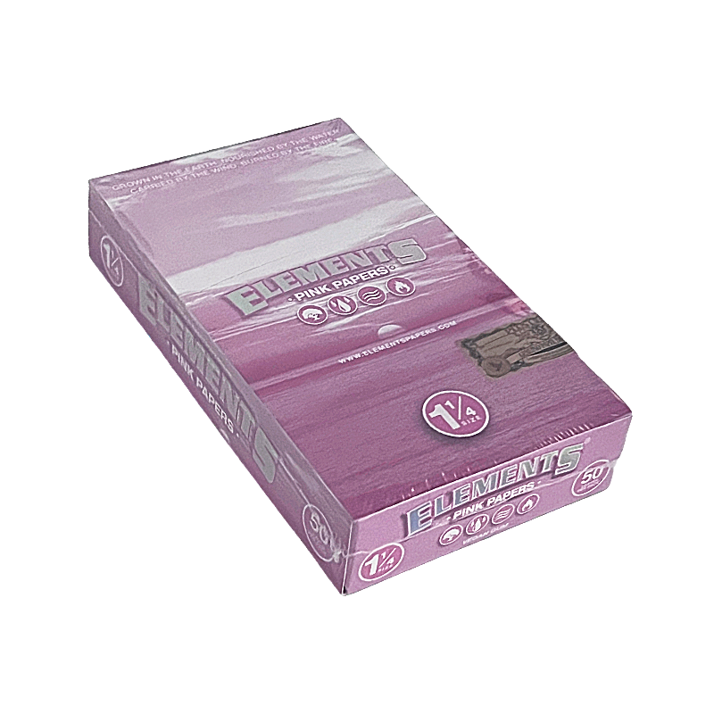 Elements Pink Rolling Paper | 11/4 Size | 25 Count Display product image