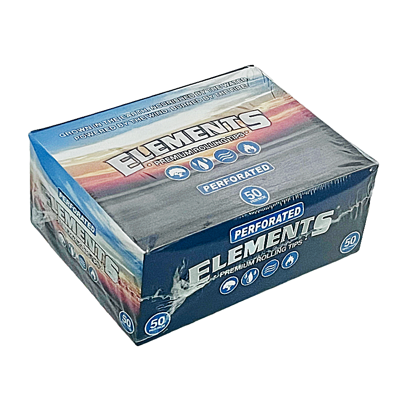 Elements Premium Rolling Tips Perforated | 50 Pack | 50 Count Display product image