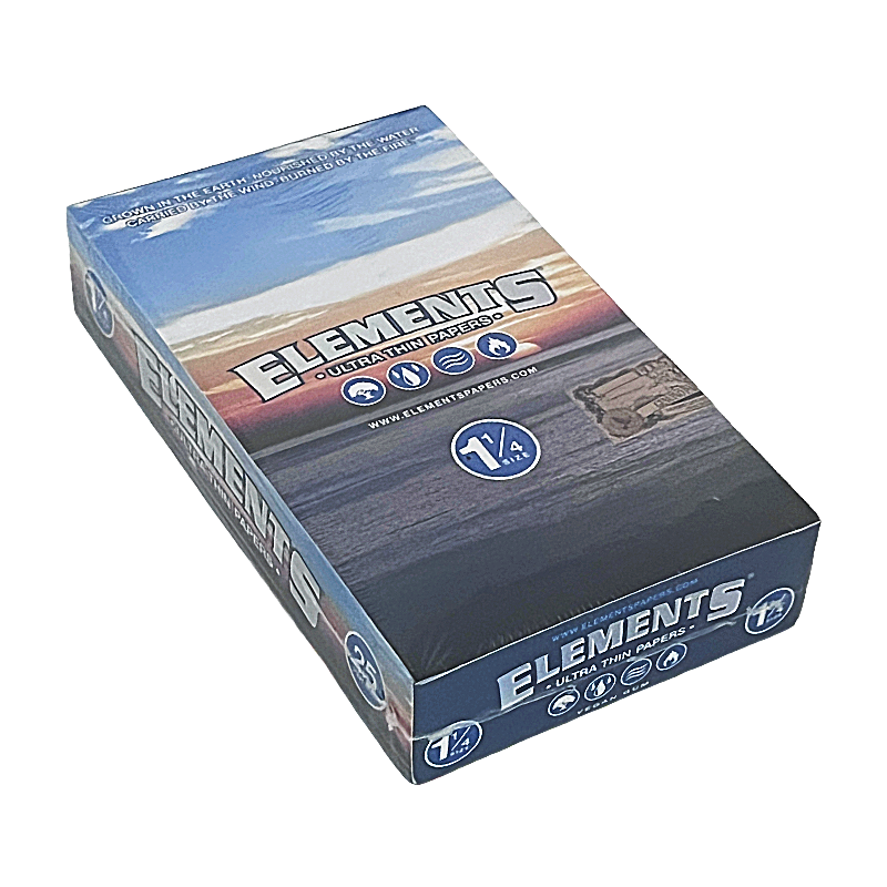 Elements Ultra Thin Rice Rolling Papers | 1 1/4 | 25 Count Display product image