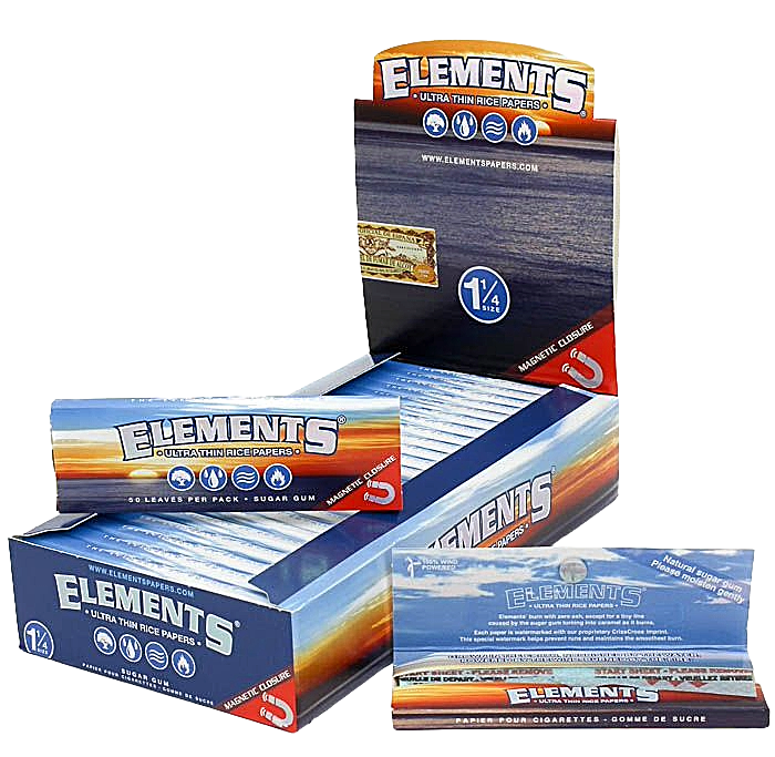 Elements Ultra Thin Rolling Paper | 11/4 Size | 20 Count Display product image
