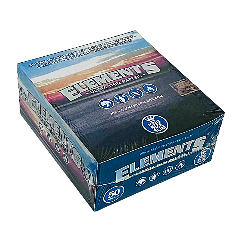 Elements Ultra Thin Rolling Papers | King Size Slim | 50 Count Display product image