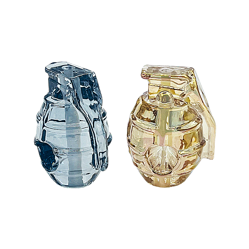 Fancy Electroplated Grenade Handpipe (HPD1152) | 4 inch | Assorted Colors product image