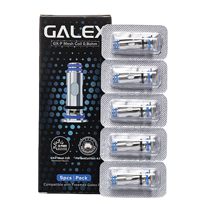 FreeMax Galex GX-P Replacement Mesh Coils | 5 Pack | 0.8ohm product image