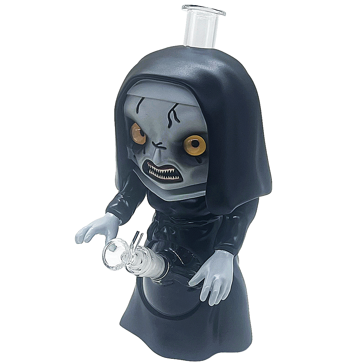 Ghost Nun Silicone Waterpipe (WPST213) | 12 inches | Assorted Colors product image