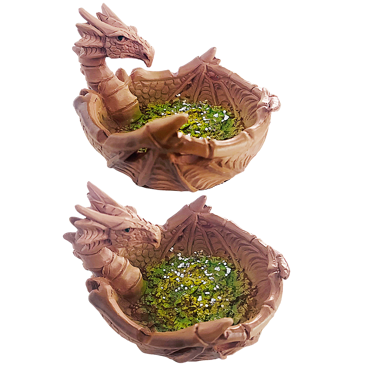 Glittery Dragon With Bones Ashtray (ASH219) | 7 inches | Assorted Colors product image