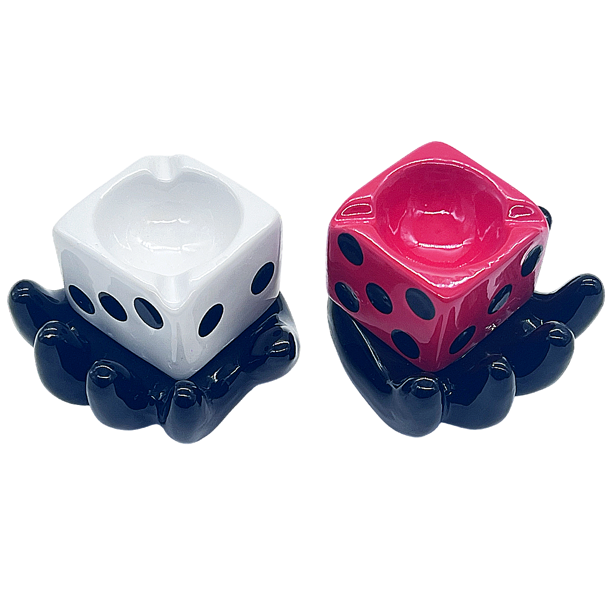 Hand Holding Dice Design Ashtray (ASH95) | 5 inch - image 1 of 2