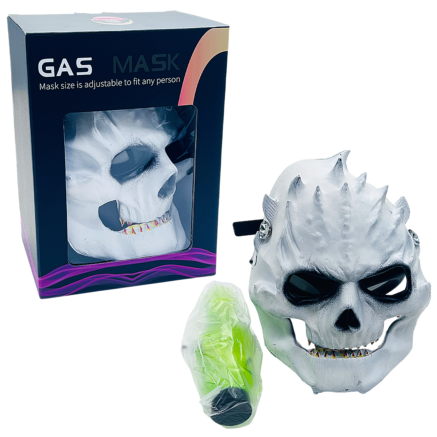 IDGAF Scary Animal Faces Gas Masks with Acrylic Pipe (GM500-506) | Assorted Designs - image 7 of 8