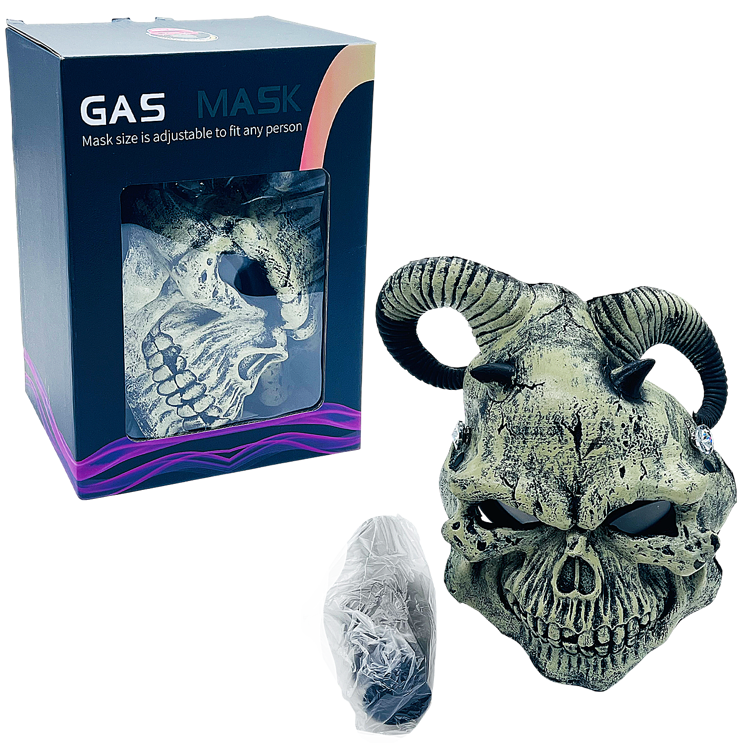 IDGAF Scary Animal Faces Gas Masks with Acrylic Pipe (GM500-506) | Assorted Designs - image 6 of 8