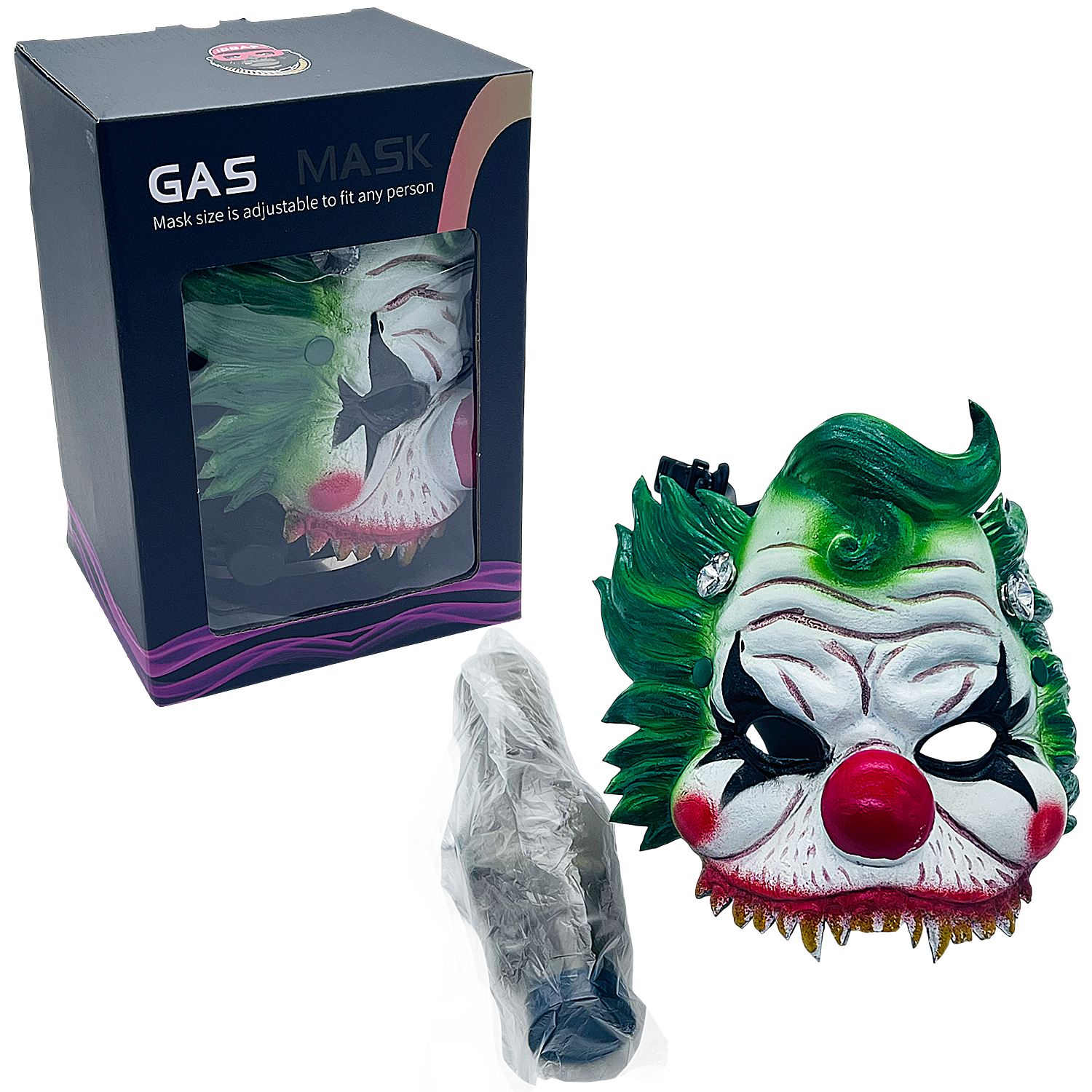 IDGAF Scary Animal Faces Gas Masks with Acrylic Pipe (GM500-506) | Assorted Designs - image 4 of 8