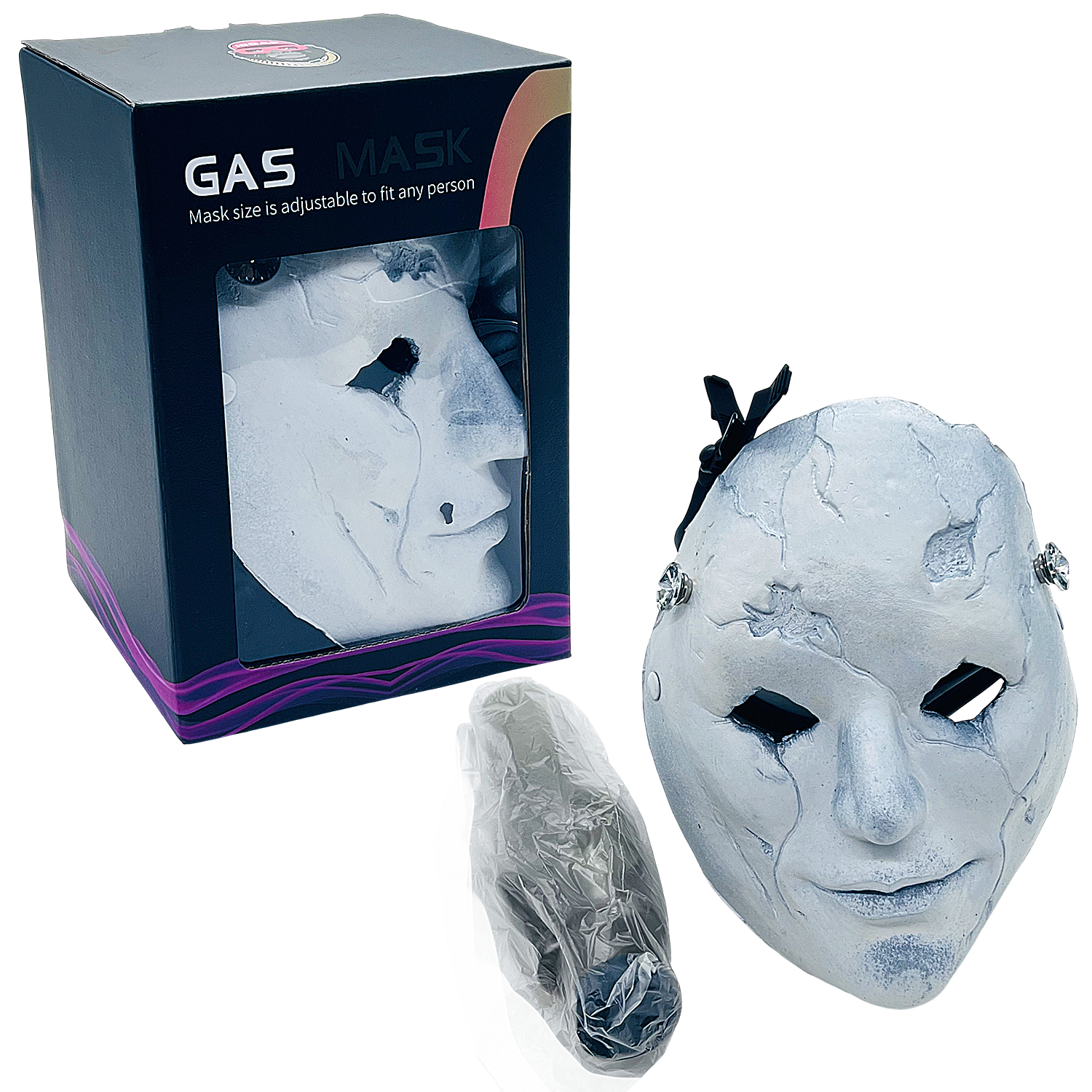 IDGAF Scary Animal Faces Gas Masks with Acrylic Pipe (GM500-506) | Assorted Designs - image 3 of 8