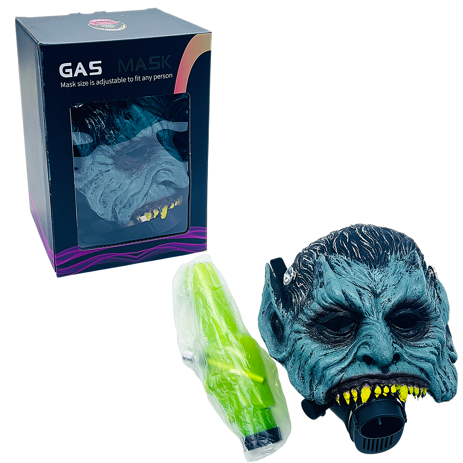 IDGAF Scary Animal Faces Gas Masks with Acrylic Pipe (GM500-506) | Assorted Designs - image 2 of 8