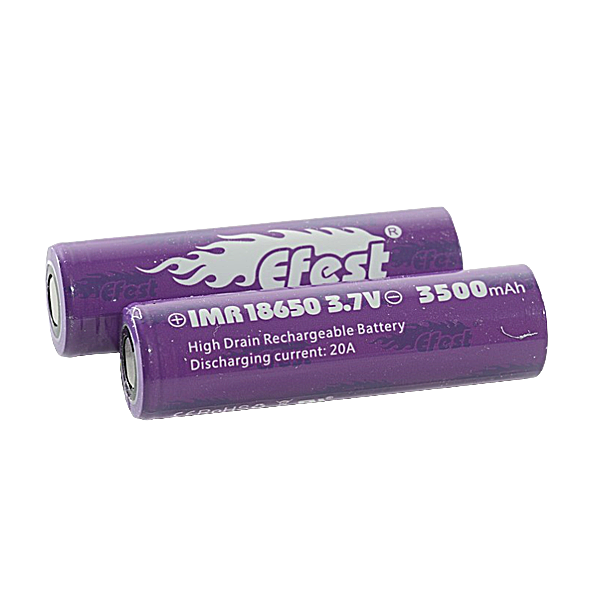 Imren 18650 Battery | 2 Pack | Purple 3500mah  product image