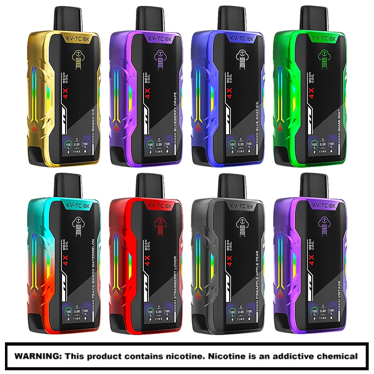 Kangvape TC18K Disposable | 18000 Puffs | 5% Nicotine | 5 Count Display product image