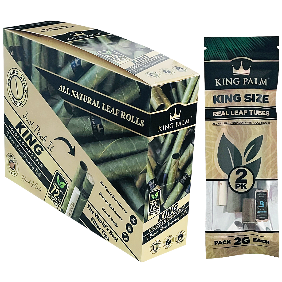 King Palm Wraps | 2 King Size | 20 Count Display  product image
