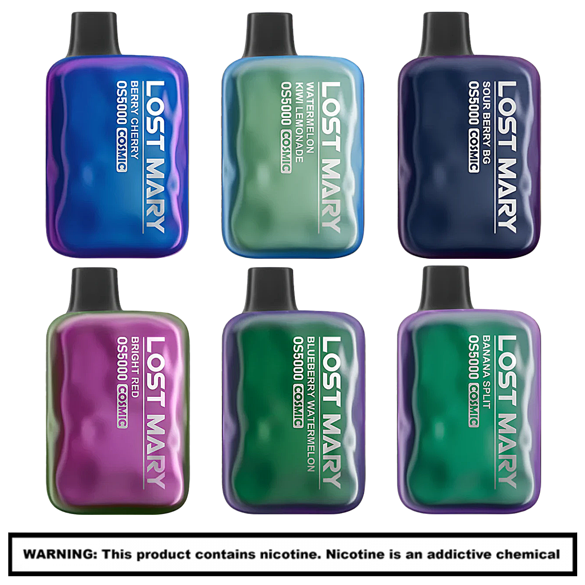 Lost Mary OS5000 Disposable (Cosmic Edition) | 5000 Puffs | 5% Nicotine | 10 Count Display product image